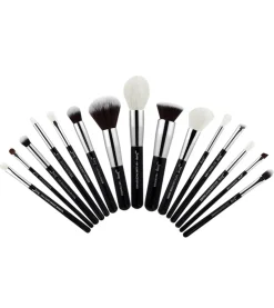 Set de brochas 15 piezas - T180: Black/Silver