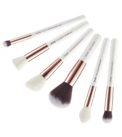 Set de brochas 6 piezas - T224: White/Rose Gold
