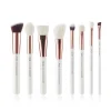 Set de brochas 8 piezas - T219: White/Rose Gold