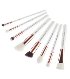 Set de brochas 8 piezas - T219: White/Rose Gold