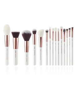 Set de brochas 15 piezas - T220: White/Rose Gold