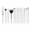 Set de brochas 15 piezas - T242: White/Silver