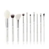 Set de brochas 10 piezas - T243: White/Silver