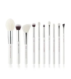 Set de brochas 10 piezas - T243: White/Silver