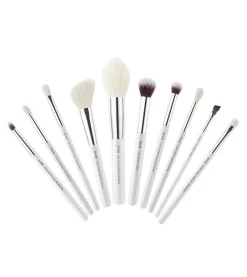 Set de brochas 10 piezas - T243: White/Silver