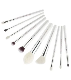 Set de brochas 10 piezas - T243: White/Silver