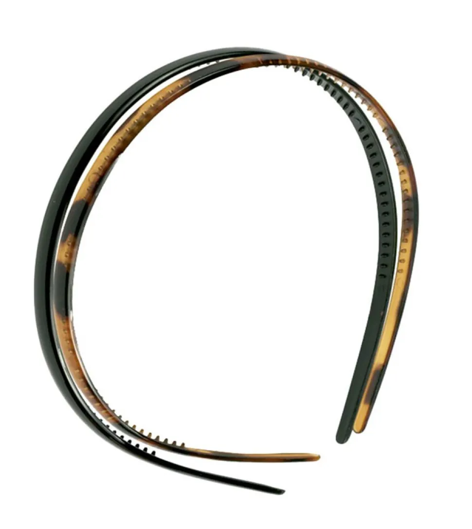 Set de diademas concha y negro Trendy Classics