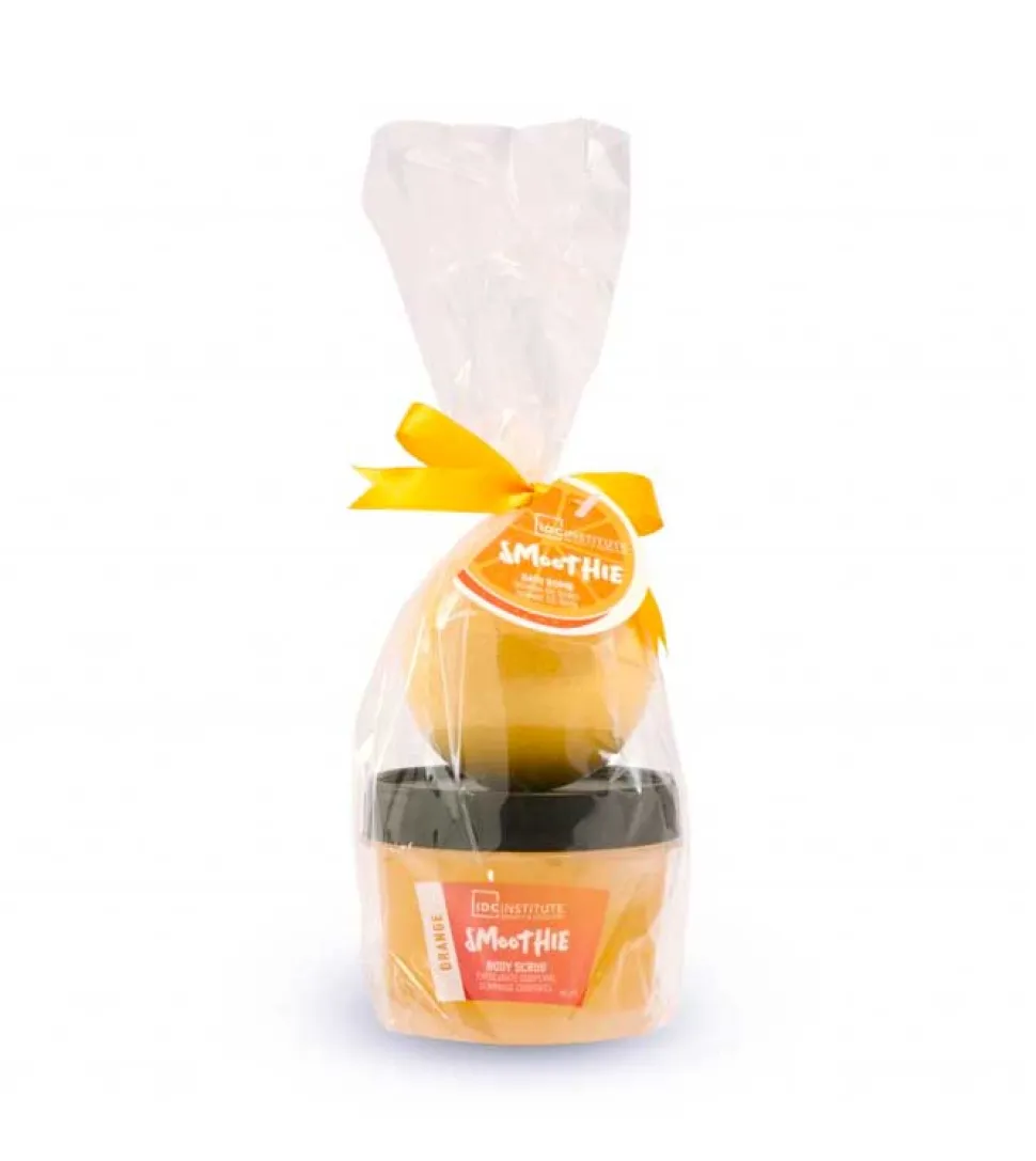 Set de exfoliante y bomba de baño - Naranja