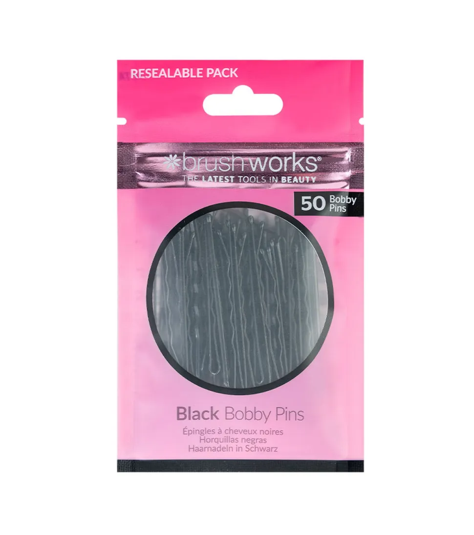 Set de 50 horquillas Bobby Pins - Negro