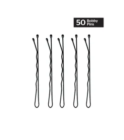 Set de 50 horquillas Bobby Pins - Negro