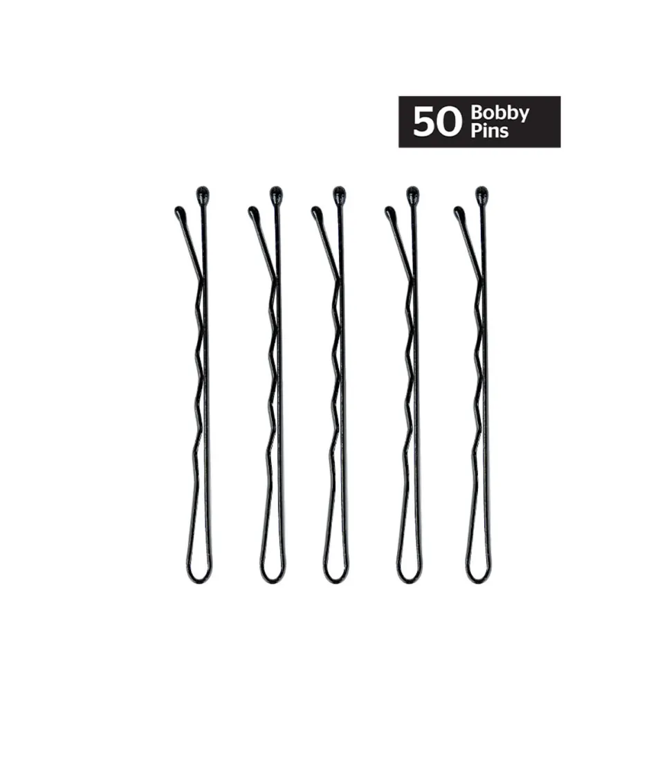 Set de 50 horquillas Bobby Pins - Negro