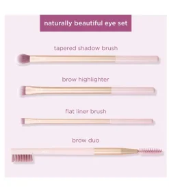 Set de pinceles de ojos y accesorios Naturally Beautiful