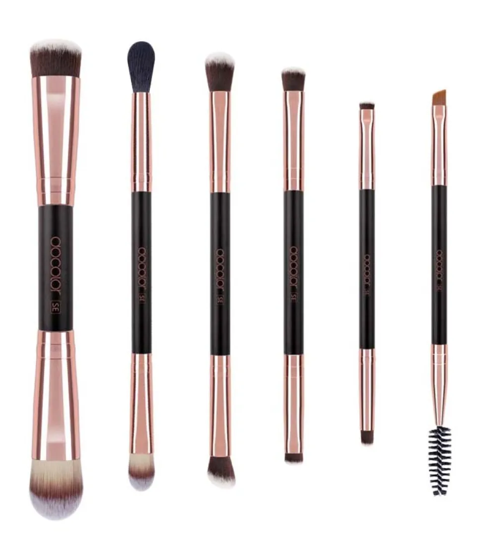 Set de pinceles Double Ended (6 piezas) - Rose Gold