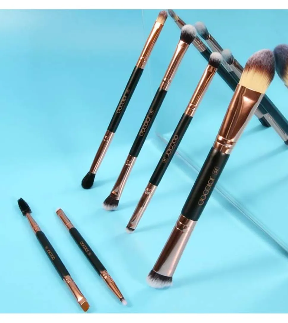 Set de pinceles Double Ended (6 piezas) - Rose Gold