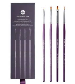Set de pinceles para eyeliner (4 piezas)