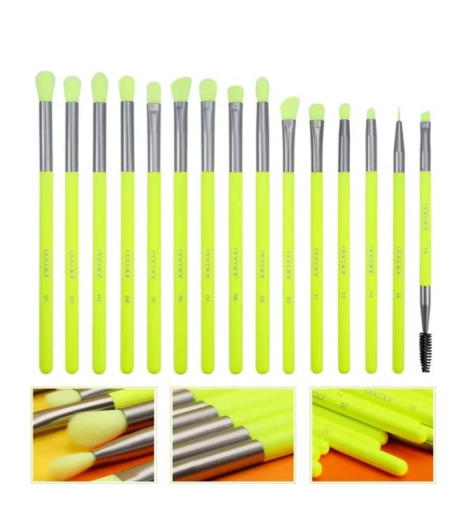Set de pinceles para ojos Neon (15 piezas)