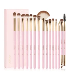 Set de pinceles para ojos Soft Pink Pro (15 piezas)