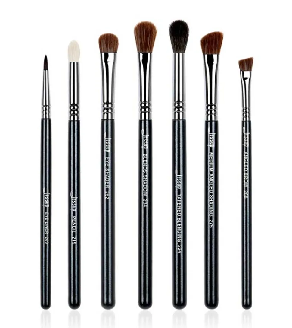 Set de Pinceles 7 piezas - T122: Black/Silver