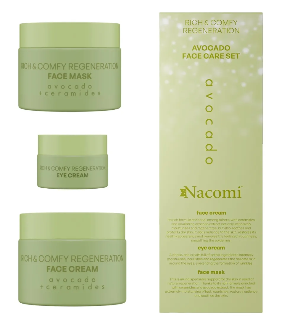 Set de regalo para cuidado facial - Avocado Rich and Comfy Regeneration