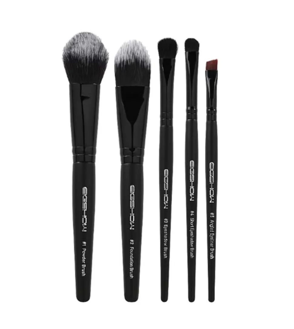 Set 5 pinceles de ojos Jade Series - Black