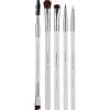 Set 5 pinceles de ojos Jade Series - Bright Silver