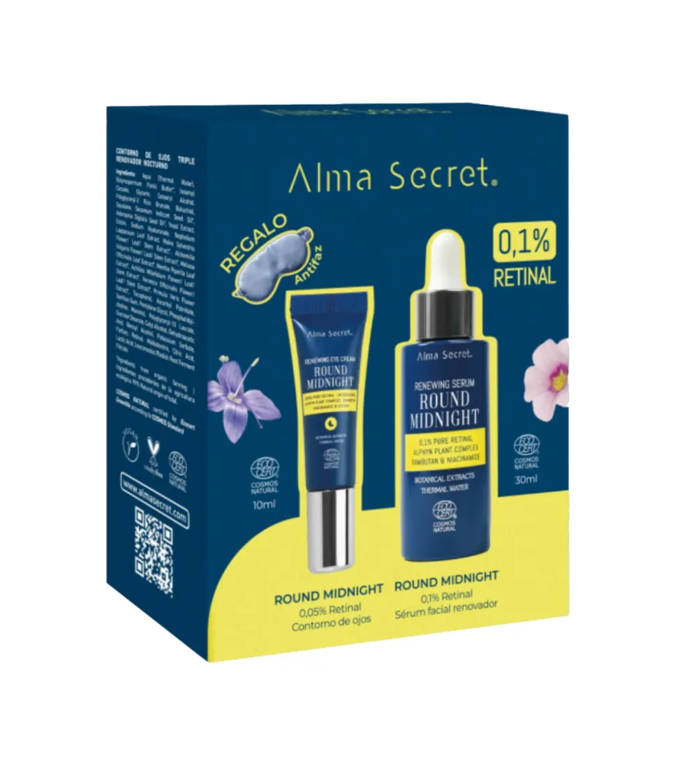 Set Retinal 0,1% - Contorno Round Midnight + Sérum Round Midnight 0,1%