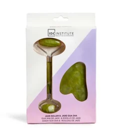 Set rodillo facial y gua sha de jade