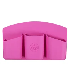 Soporte con Adhesivo para Herramientas de Maquillaje - Rosa