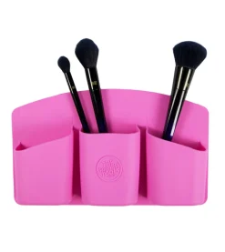 Soporte con Adhesivo para Herramientas de Maquillaje - Rosa