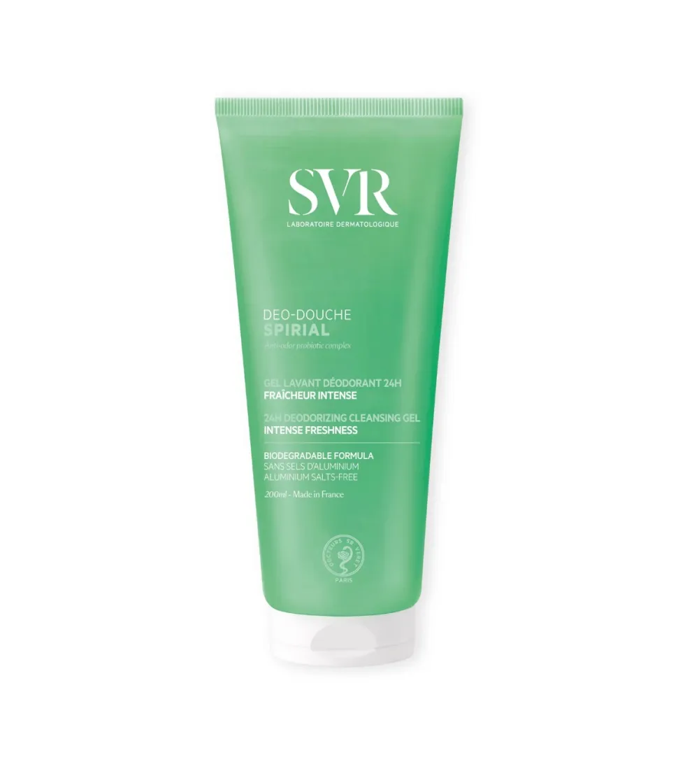 *Spirial* - Gel de ducha limpiador y desodorante 2 en 1 frescor intenso - 200ml