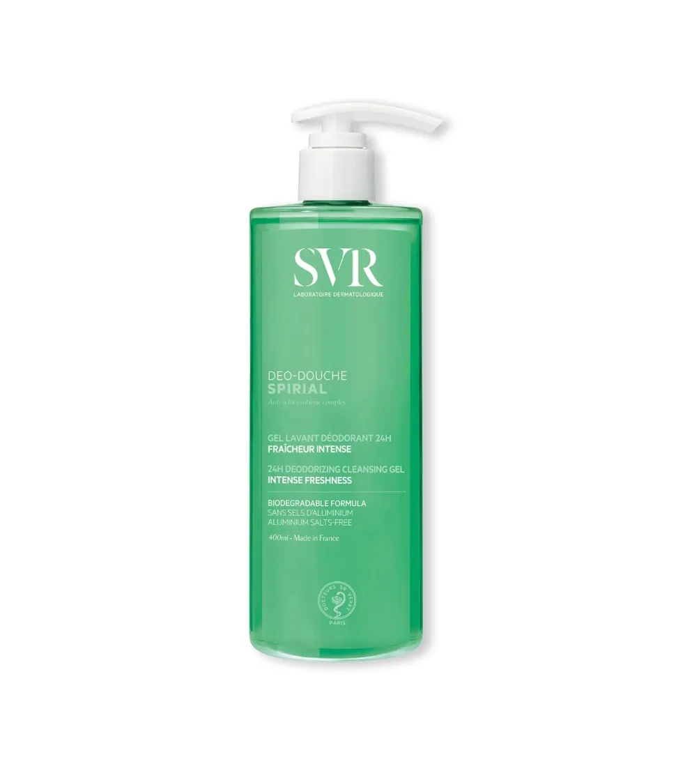 *Spirial* - Gel de ducha limpiador y desodorante 2 en 1 frescor intenso - 400ml