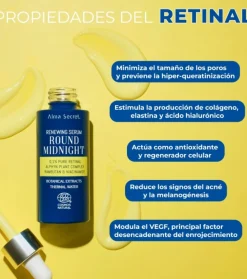 Sérum con Retinal puro Round Midnight 0,1%