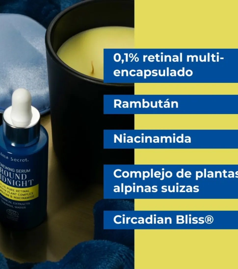 Sérum con Retinal puro Round Midnight 0,1%