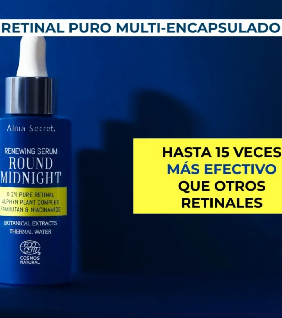 Sérum con Retinal puro Round Midnight 0,2%