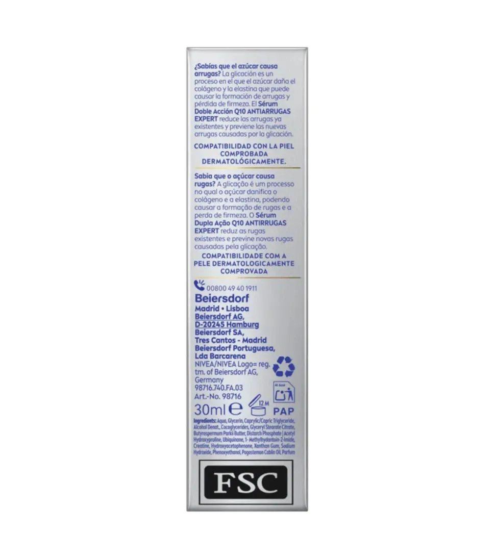 Sérum de doble acción antiarrugas - Q10 Expert