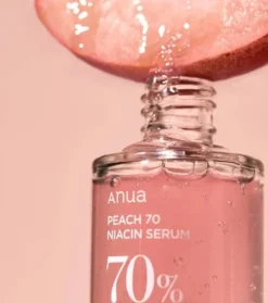 Sérum enriquecido con extracto de melocotón 70% y niacinamida