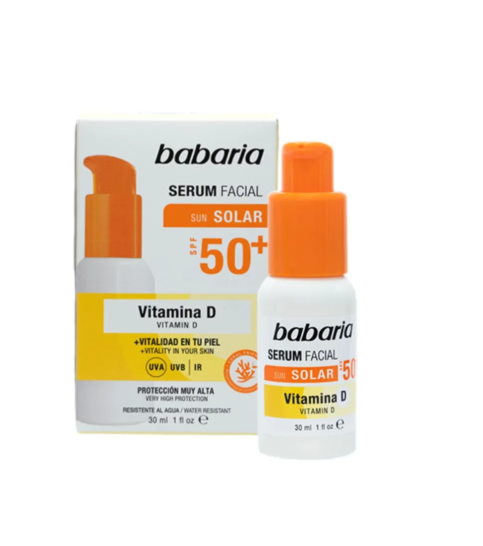 Sérum facial iluminador con SPF 50+ - Vitamina D