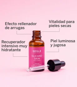 Sérum facial reafirmante y antiarrugas Glicano Skin