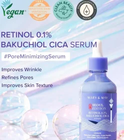 Sérum facial Retinol 0.1% Bakuchiol CICA