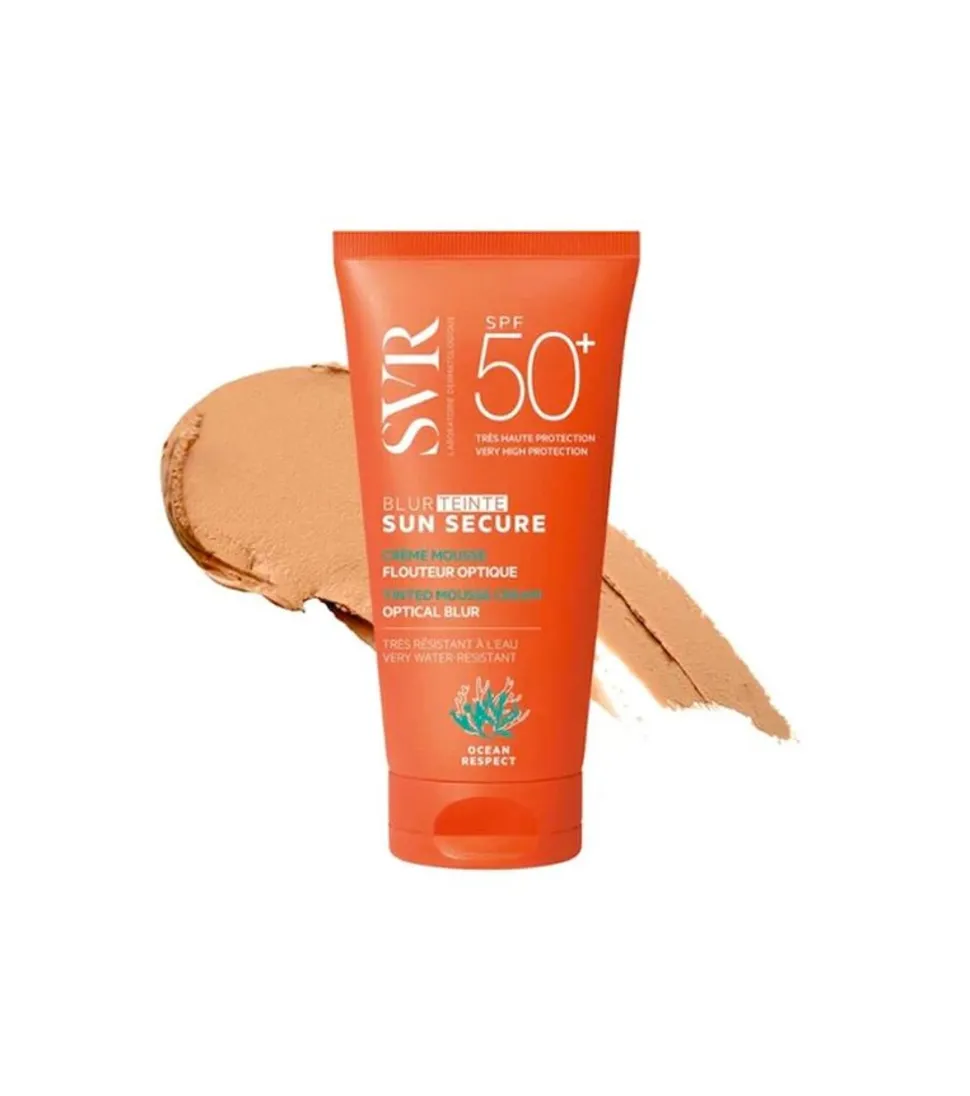 *Sun Secure* - Crema mousse solar con color Blur Teinte SPF50+