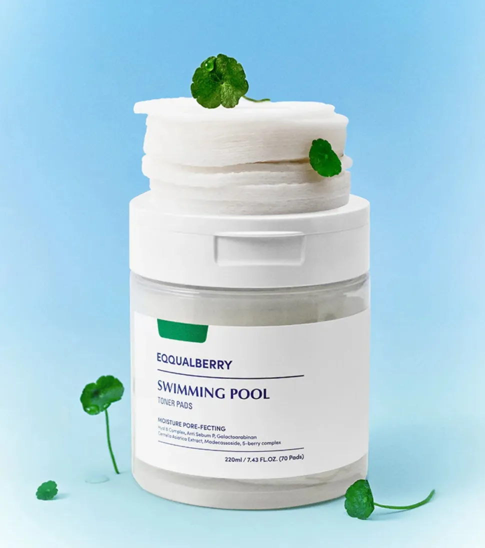 *Swimming Pool* - Almohadillas tonificantes hidratantes y calmantes - 70 pads