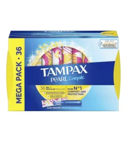 Tampones regular Pearl Compak - 36 unidades