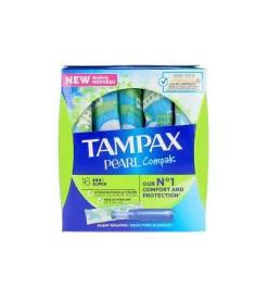 Tampones super Pearl Compak - 16 unidades