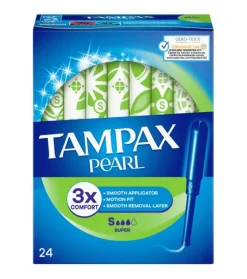 Tampones super Pearl - 24 unidades