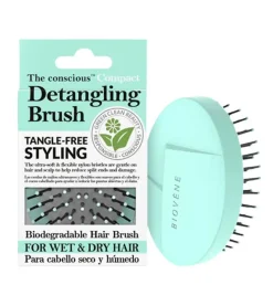*The conscious* - Cepillo detangling compacto biodegradable - Mint green