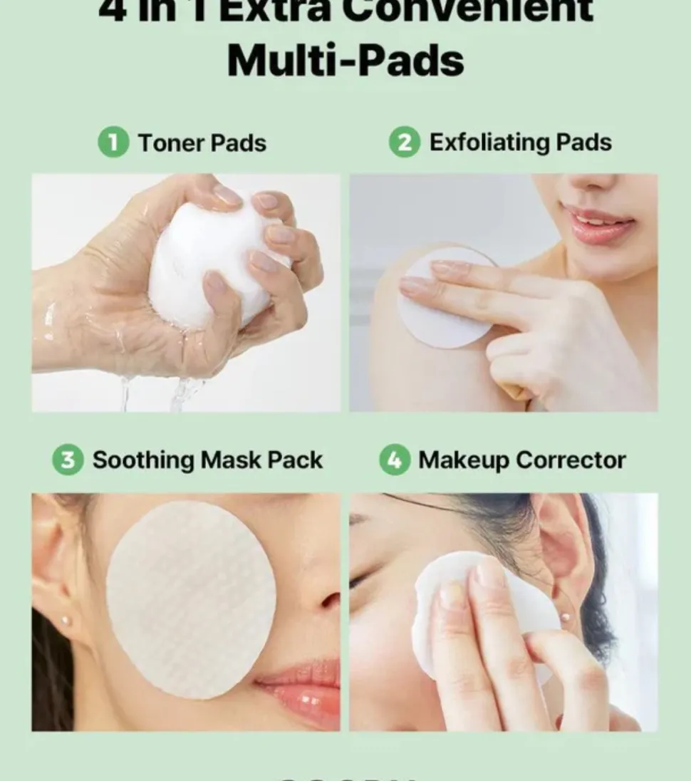 Tónico facial calmante Green en formato pads