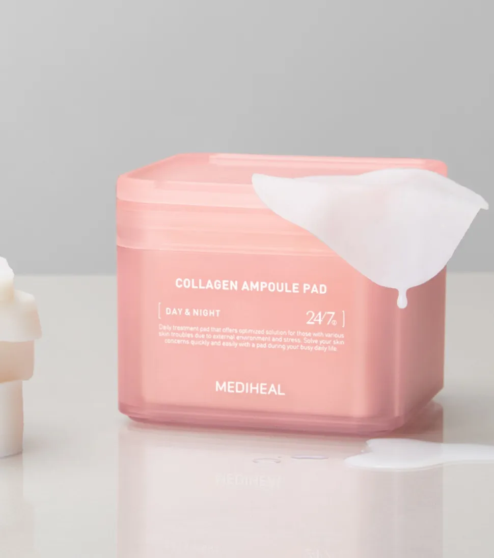 Tónico facial con colágeno formato pads