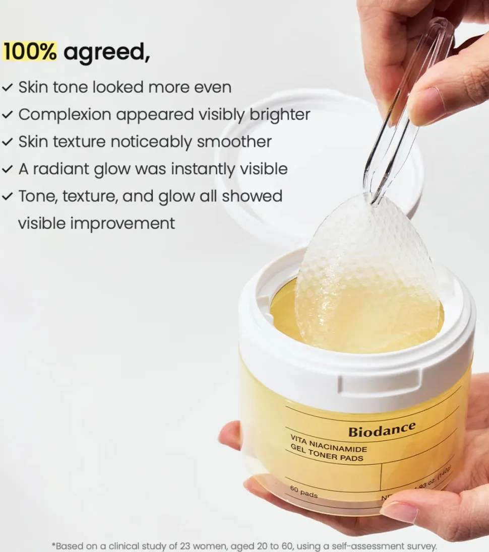 Tónico iluminador en formato pads Vita Niacinamide - 60pcs