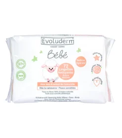Toallitas limpiadoras extra suaves para bebes 72uds
