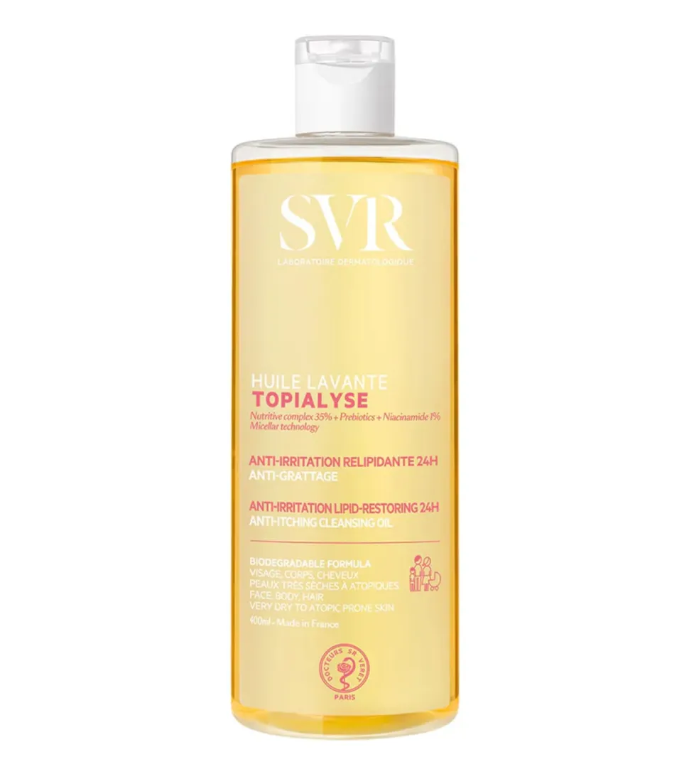 *Topialyse* - Aceite limpiador relipidizante Huile Lavante 400ml - Pieles secas y sensibles